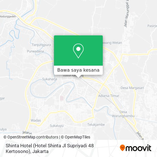 Peta Shinta Hotel (Hotel Shinta Jl Supriyadi 48 Kertosono)