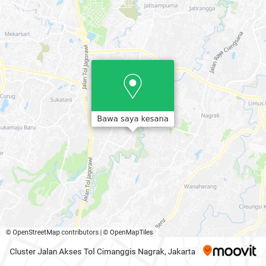 Peta Cluster Jalan Akses Tol Cimanggis Nagrak