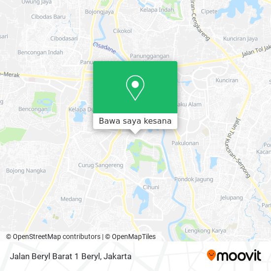 Peta Jalan Beryl Barat 1 Beryl