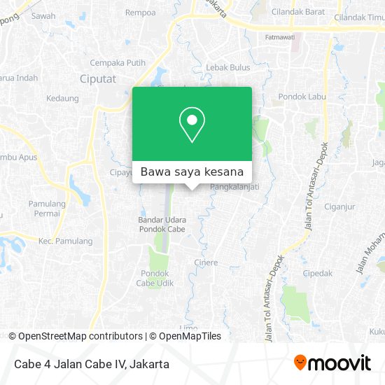 Peta Cabe 4 Jalan Cabe IV