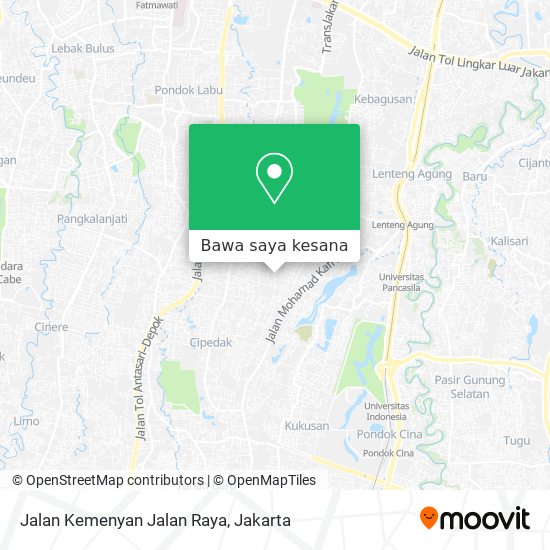 Peta Jalan Kemenyan Jalan Raya