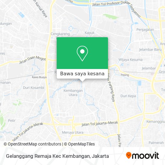 Peta Gelanggang Remaja Kec Kembangan