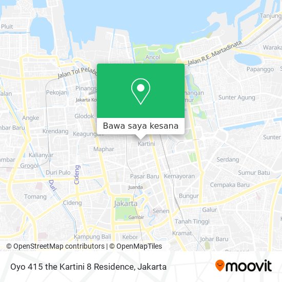 Peta Oyo 415 the Kartini 8 Residence