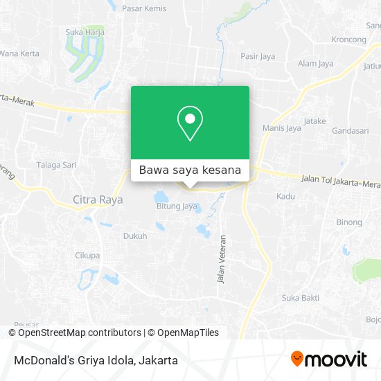 Peta McDonald's Griya Idola