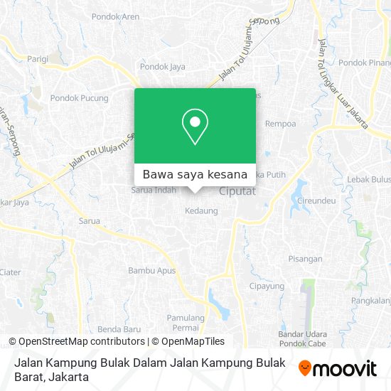 Peta Jalan Kampung Bulak Dalam Jalan Kampung Bulak Barat