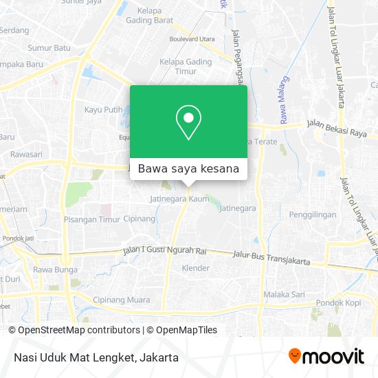 Peta Nasi Uduk Mat Lengket