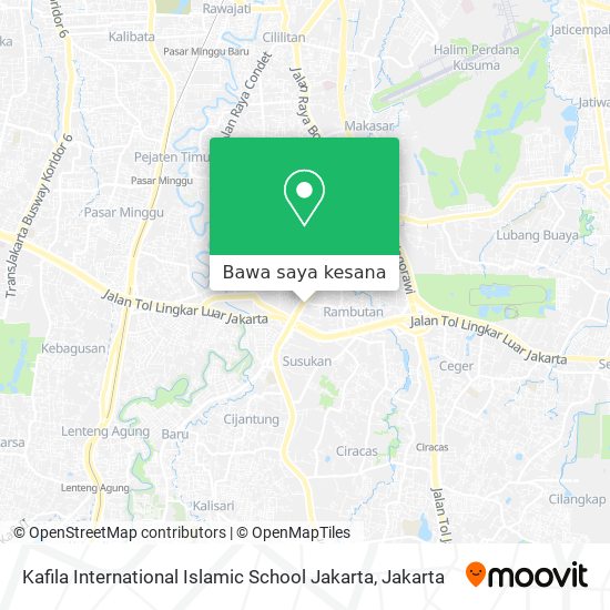 Peta Kafila International Islamic School Jakarta