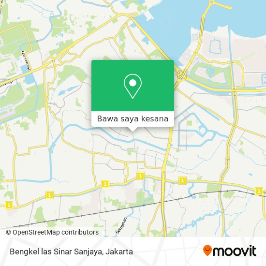 Peta Bengkel las Sinar Sanjaya