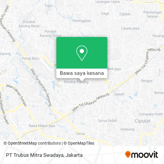 Peta PT Trubus Mitra Swadaya