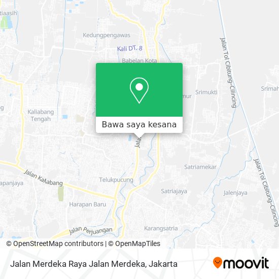 Peta Jalan Merdeka Raya Jalan Merdeka