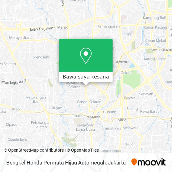 Peta Bengkel Honda Permata Hijau Automegah