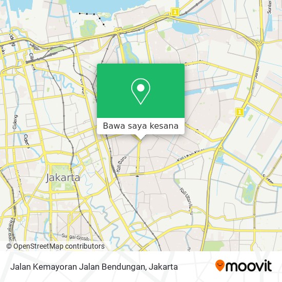 Peta Jalan Kemayoran Jalan Bendungan