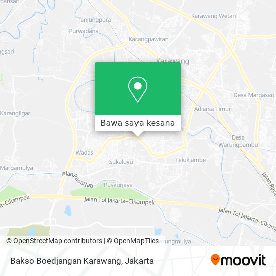 Peta Bakso Boedjangan Karawang