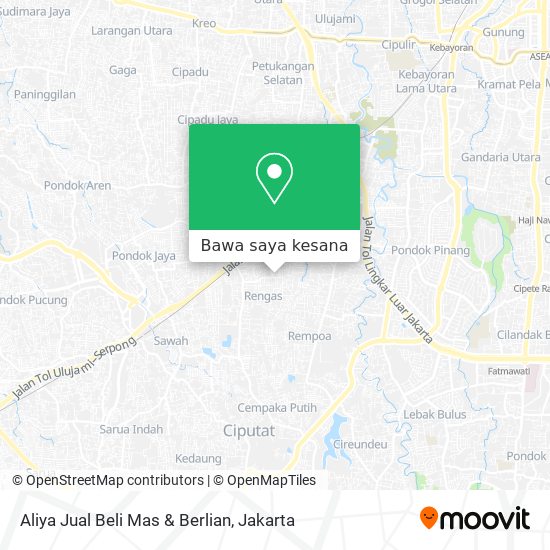 Peta Aliya Jual Beli Mas & Berlian