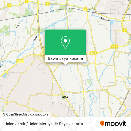 Peta Jalan Jeruk / Jalan Meruya Ilir Raya