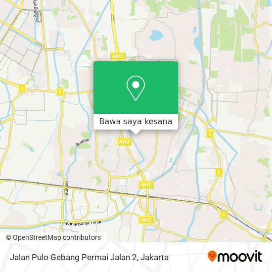 Peta Jalan Pulo Gebang Permai Jalan 2