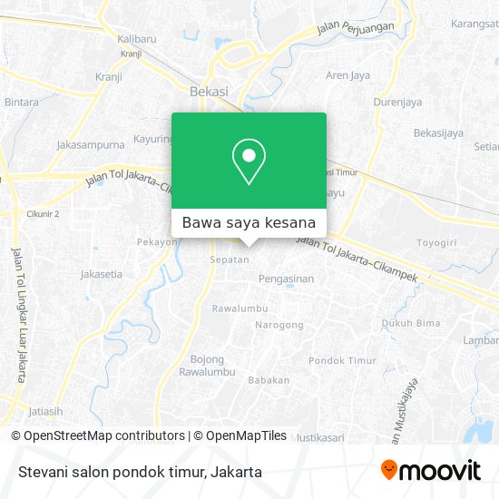 Peta Stevani salon pondok timur