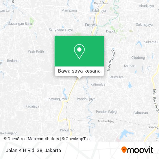 Peta Jalan K H Ridi 38