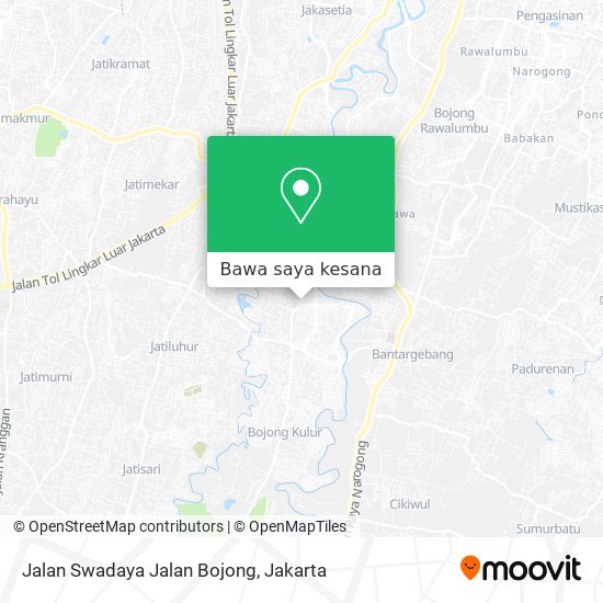 Peta Jalan Swadaya Jalan Bojong