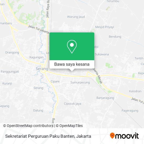 Peta Sekretariat Perguruan Paku Banten