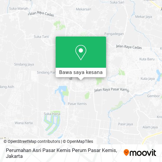 Peta Perumahan Asri Pasar Kemis Perum Pasar Kemis