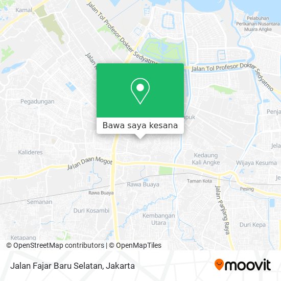 Peta Jalan Fajar Baru Selatan