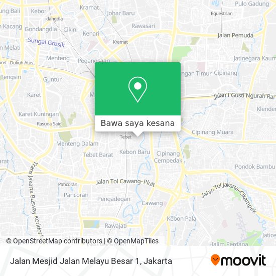 Peta Jalan Mesjid Jalan Melayu Besar 1