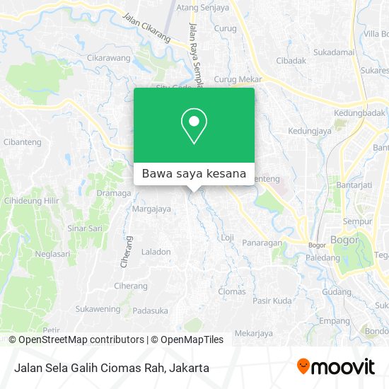 Peta Jalan Sela Galih Ciomas Rah