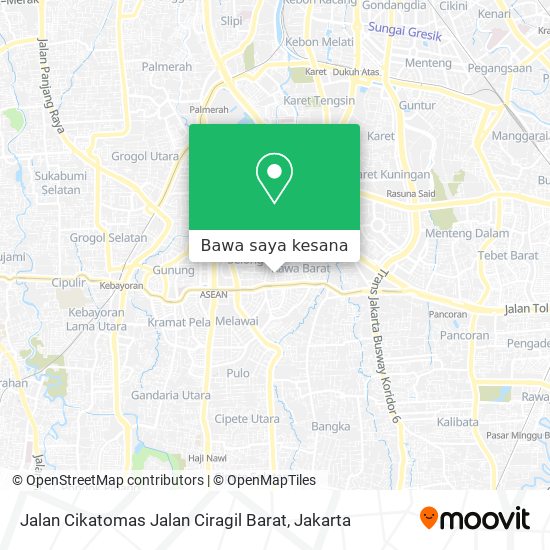 Peta Jalan Cikatomas Jalan Ciragil Barat