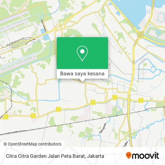 Peta Citra Citra Garden Jalan Peta Barat