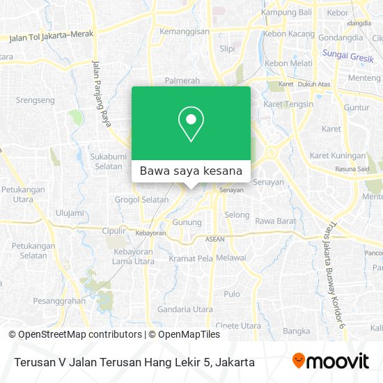 Peta Terusan V Jalan Terusan Hang Lekir 5