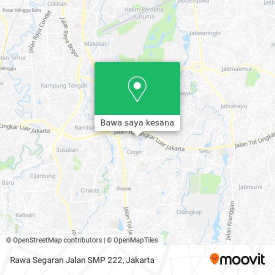 Peta Rawa Segaran Jalan SMP 222