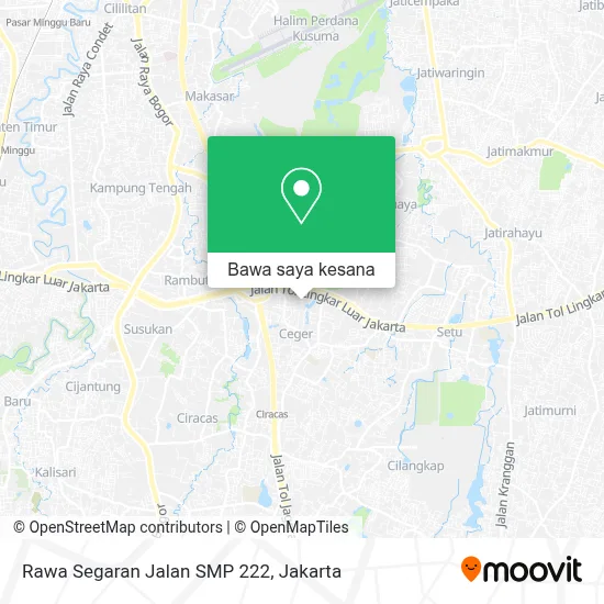 Peta Rawa Segaran Jalan SMP 222