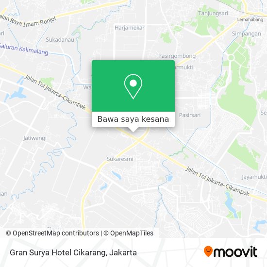 Peta Gran Surya Hotel Cikarang