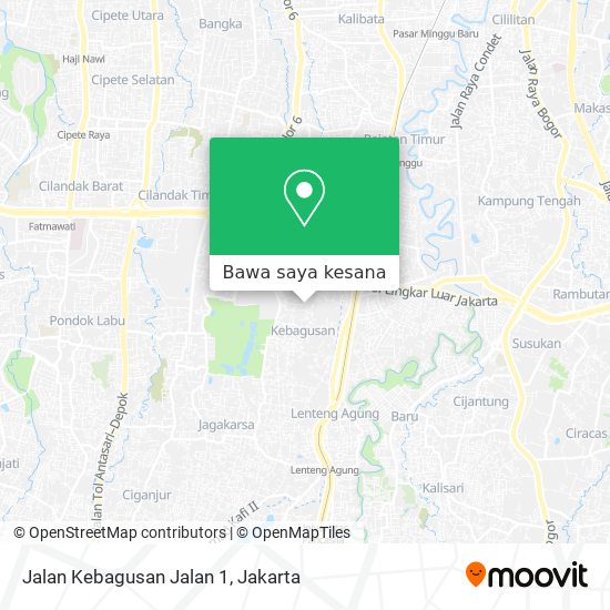 Peta Jalan Kebagusan Jalan 1
