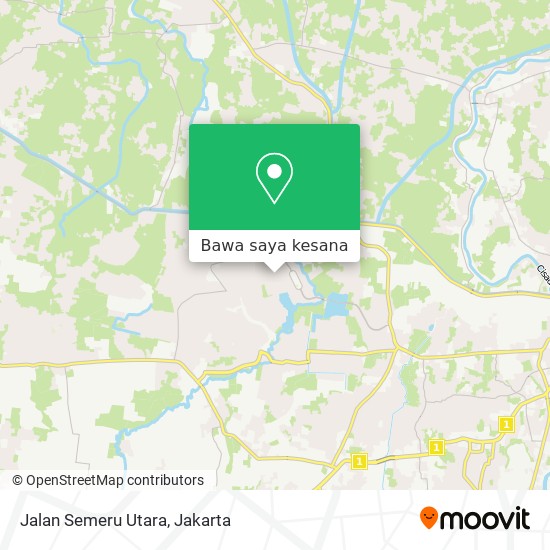 Peta Jalan Semeru Utara