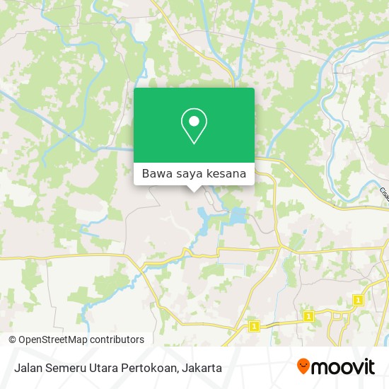 Peta Jalan Semeru Utara Pertokoan