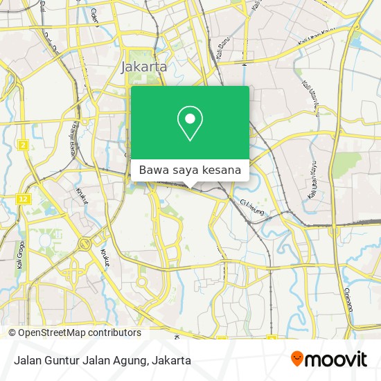 Peta Jalan Guntur Jalan Agung