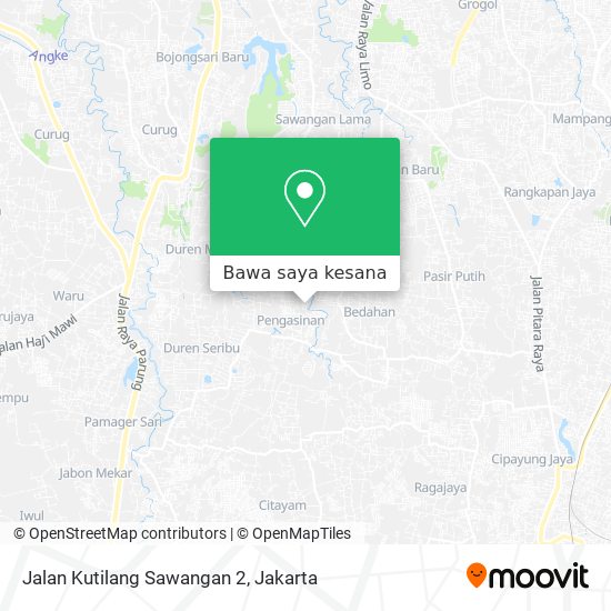 Peta Jalan Kutilang Sawangan 2