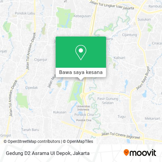 Peta Gedung D2 Asrama UI Depok