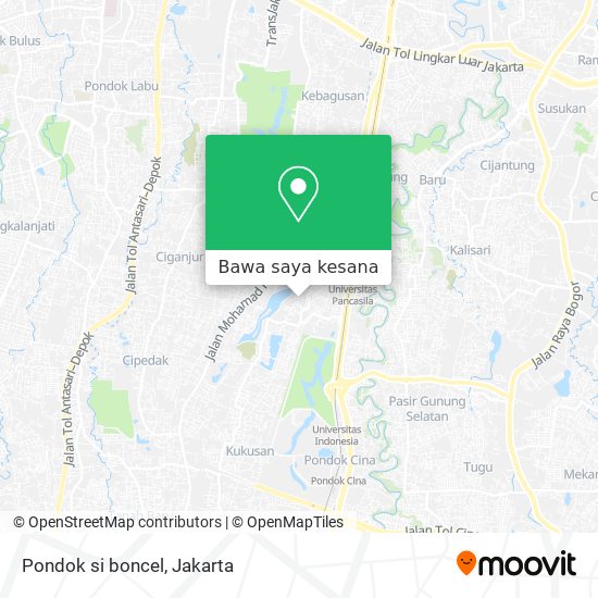 Peta Pondok si boncel