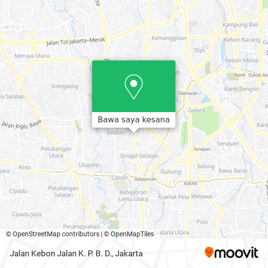 Peta Jalan Kebon Jalan K. P. B. D.