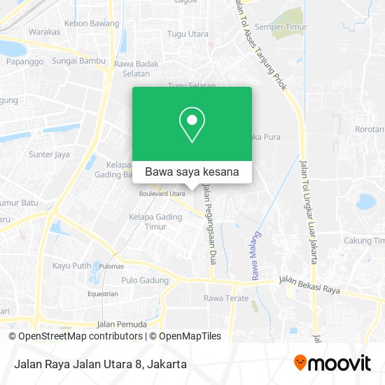 Peta Jalan Raya Jalan Utara 8