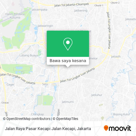 Peta Jalan Raya Pasar Kecapi Jalan Kecapi