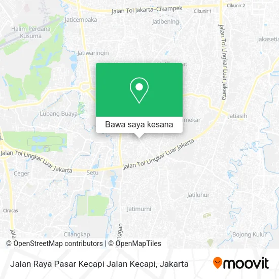 Peta Jalan Raya Pasar Kecapi Jalan Kecapi