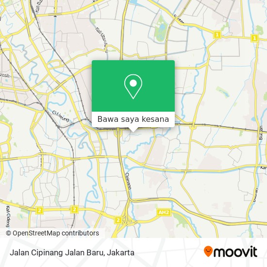 Peta Jalan Cipinang Jalan Baru