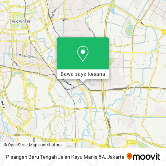 Peta Pisangan Baru Tengah Jalan Kayu Manis 5A