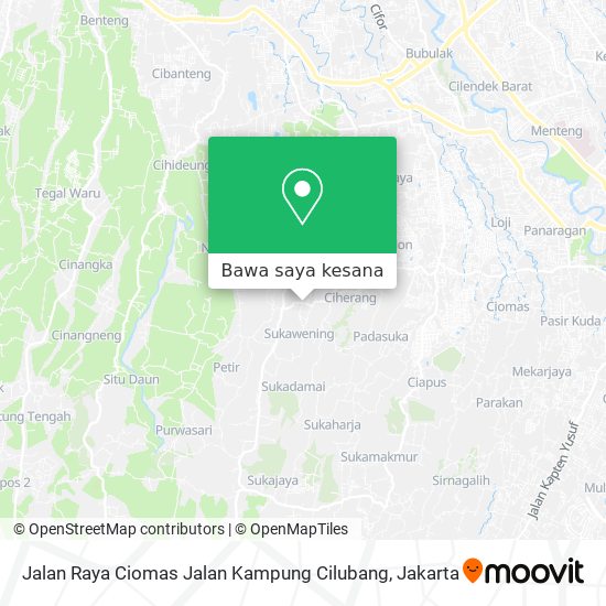 Peta Jalan Raya Ciomas Jalan Kampung Cilubang
