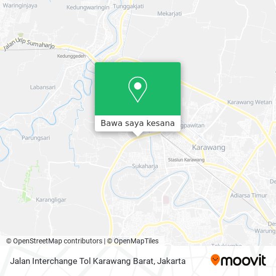 Peta Jalan Interchange Tol Karawang Barat