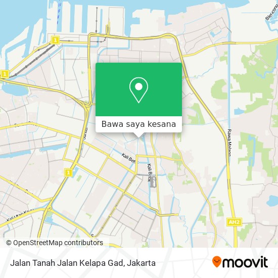 Peta Jalan Tanah Jalan Kelapa Gad